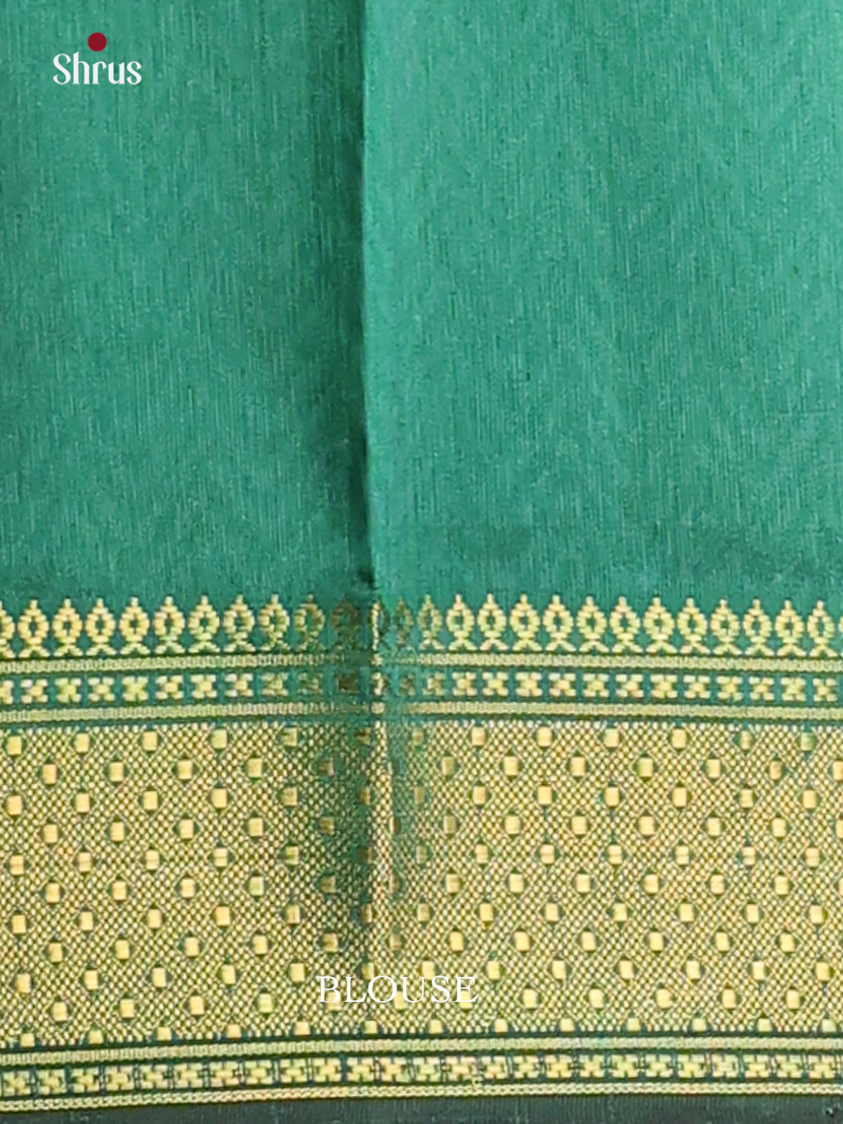 Brown with Green - DDS16025 - Semi Patola Saree - Shop on Shrus.com