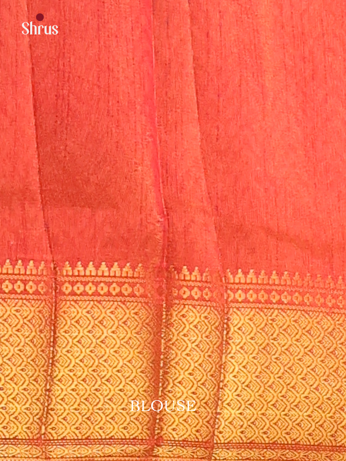 Brown with Orange -DDS16029 - Semi Patola Saree - Shop on Shrus.com