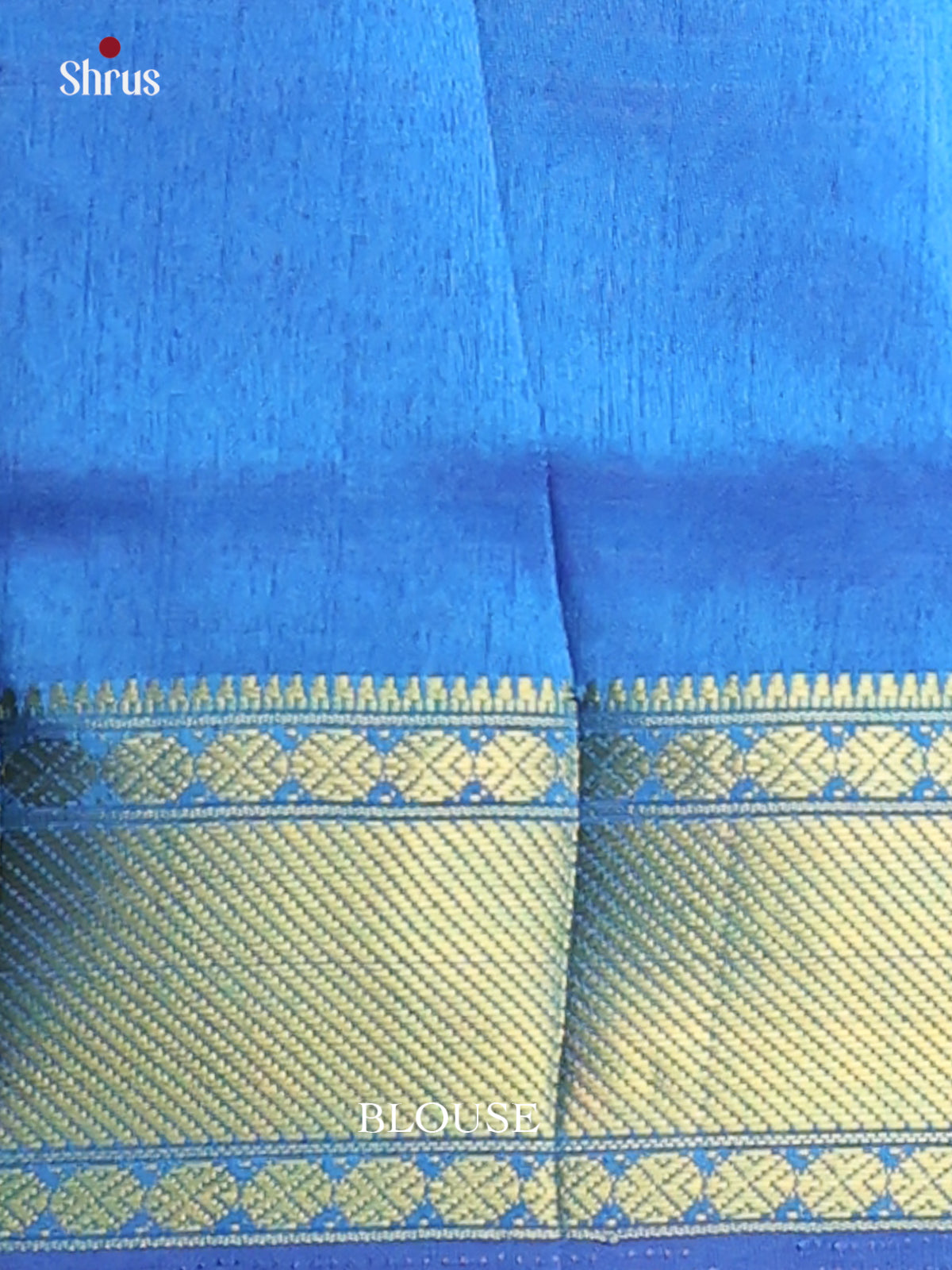 Blue - DDS16036 - Semi Patola Saree - Shop on Shrus.com