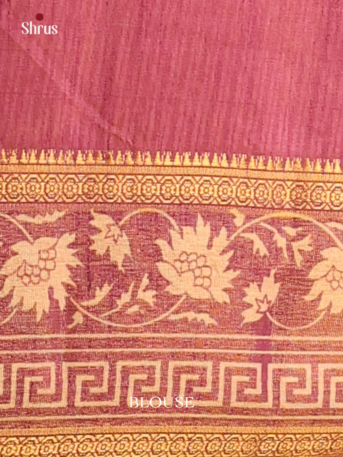 Brown with Purple - DDS16039 - Semi Patola Saree - Shop on Shrus.com
