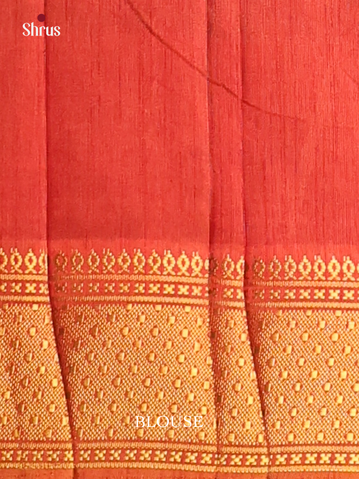 Brown with Orange - DDS16041 - Semi Patola Saree - Shop on Shrus.com