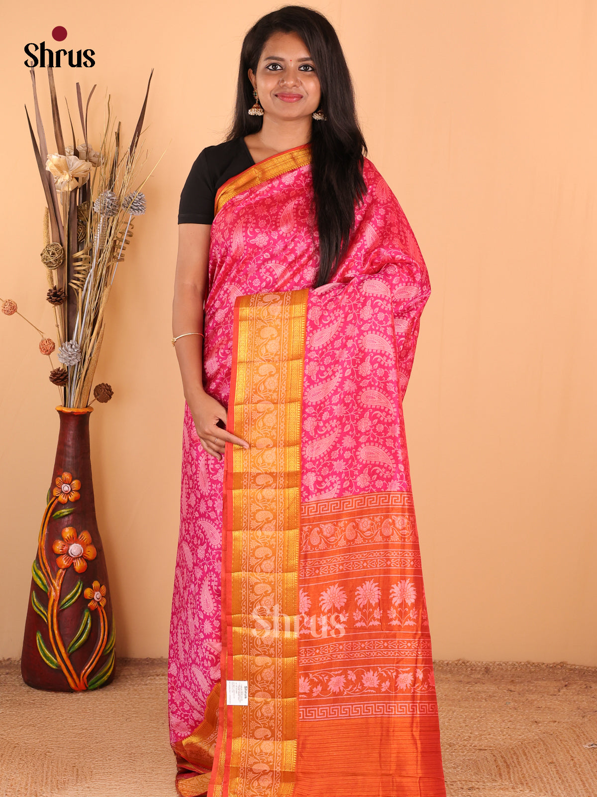 DDS16084 - Semi Patola Saree - Shop on Shrus.com