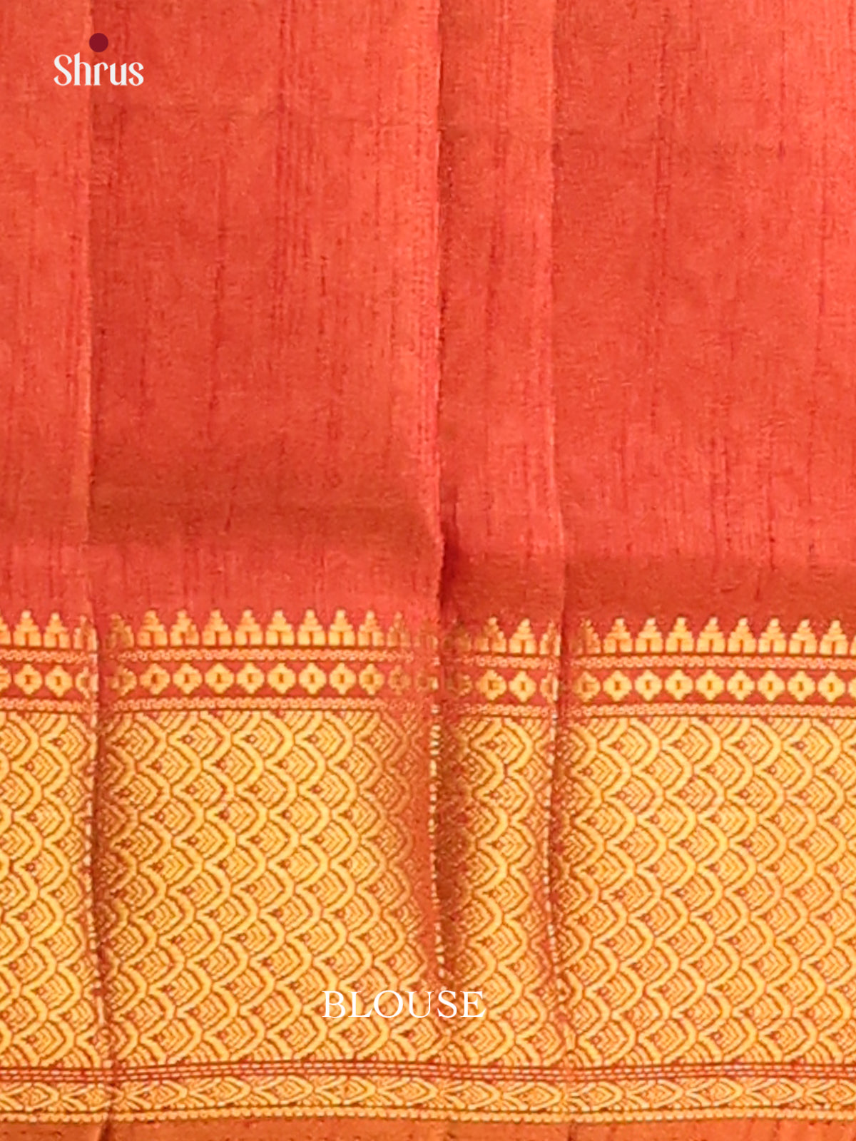 Brown with Orange - DDS16094 - Semi Patola Saree - Shop on Shrus.com