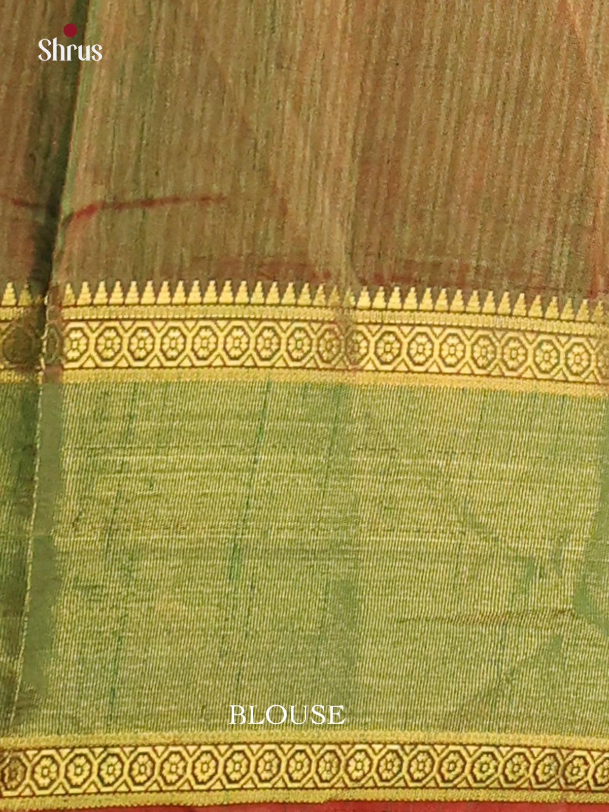 Maroon with Green - DDS16096 - Semi Patola Saree - Shop on Shrus.com