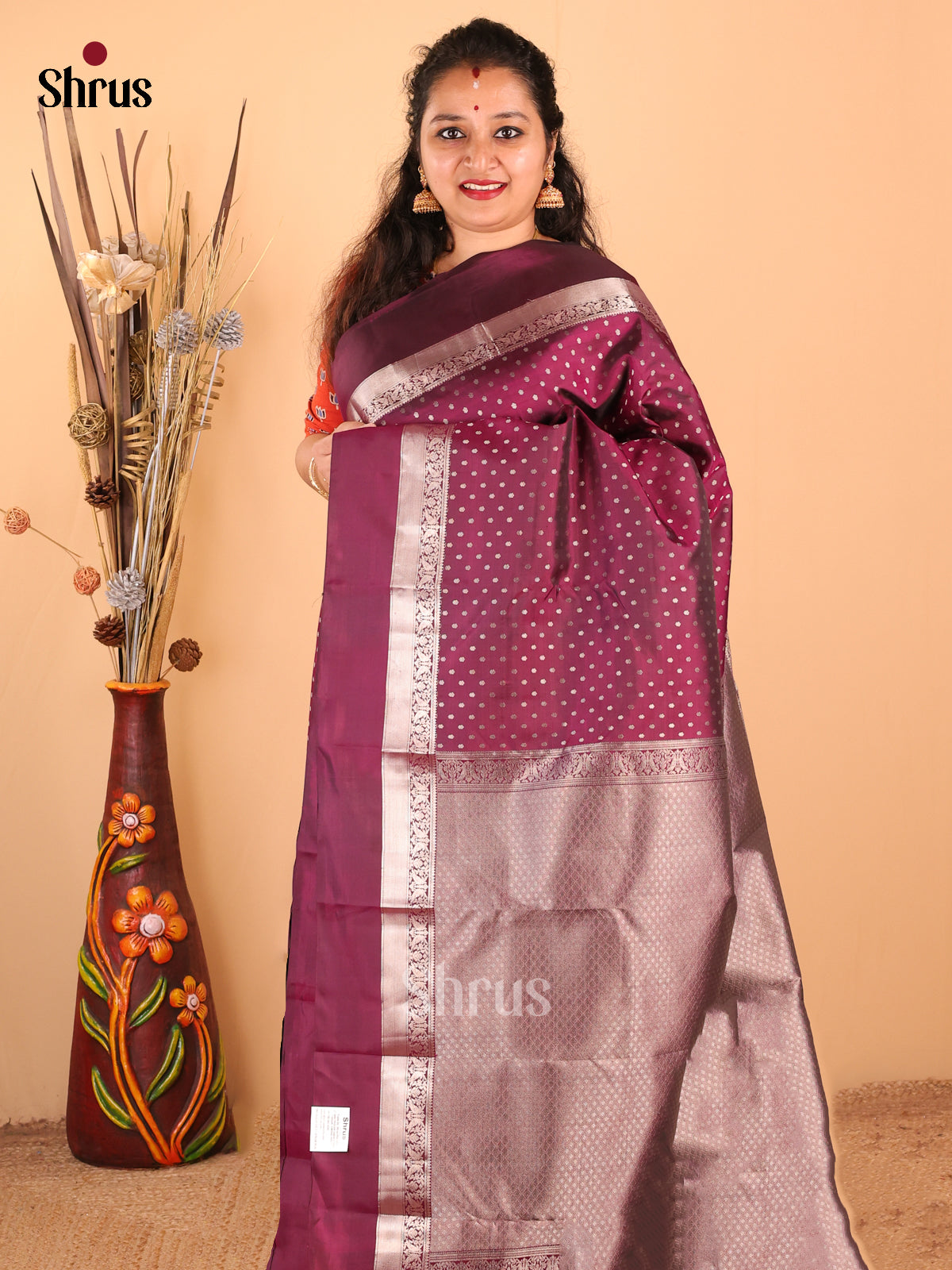 DDS17037 - Kanchipuram silk Saree - Shop on Shrus.com