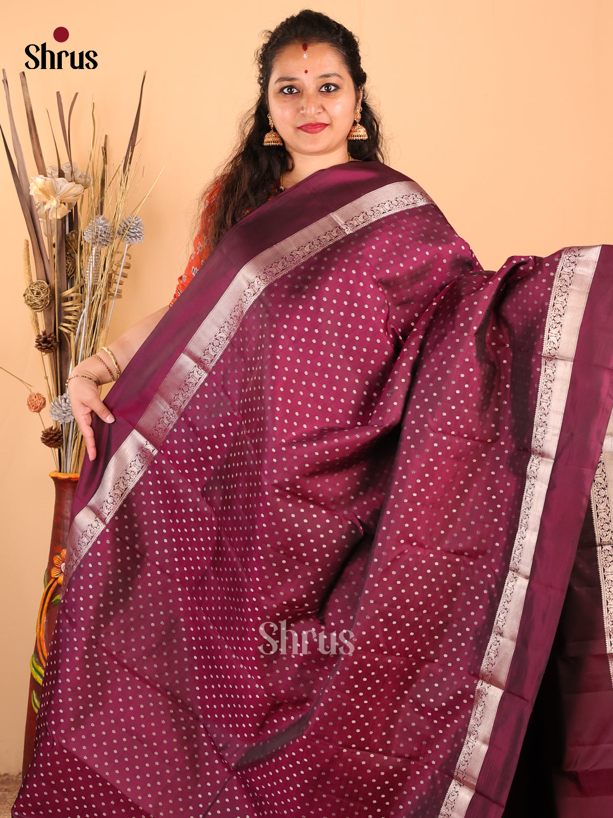 DDS17037 - Kanchipuram silk Saree - Shop on Shrus.com