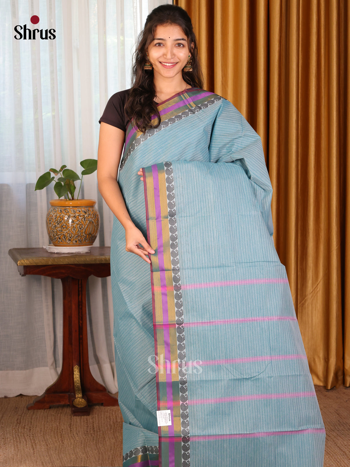 DDS18101 - South Cotton Saree - Shop on Shrus.com