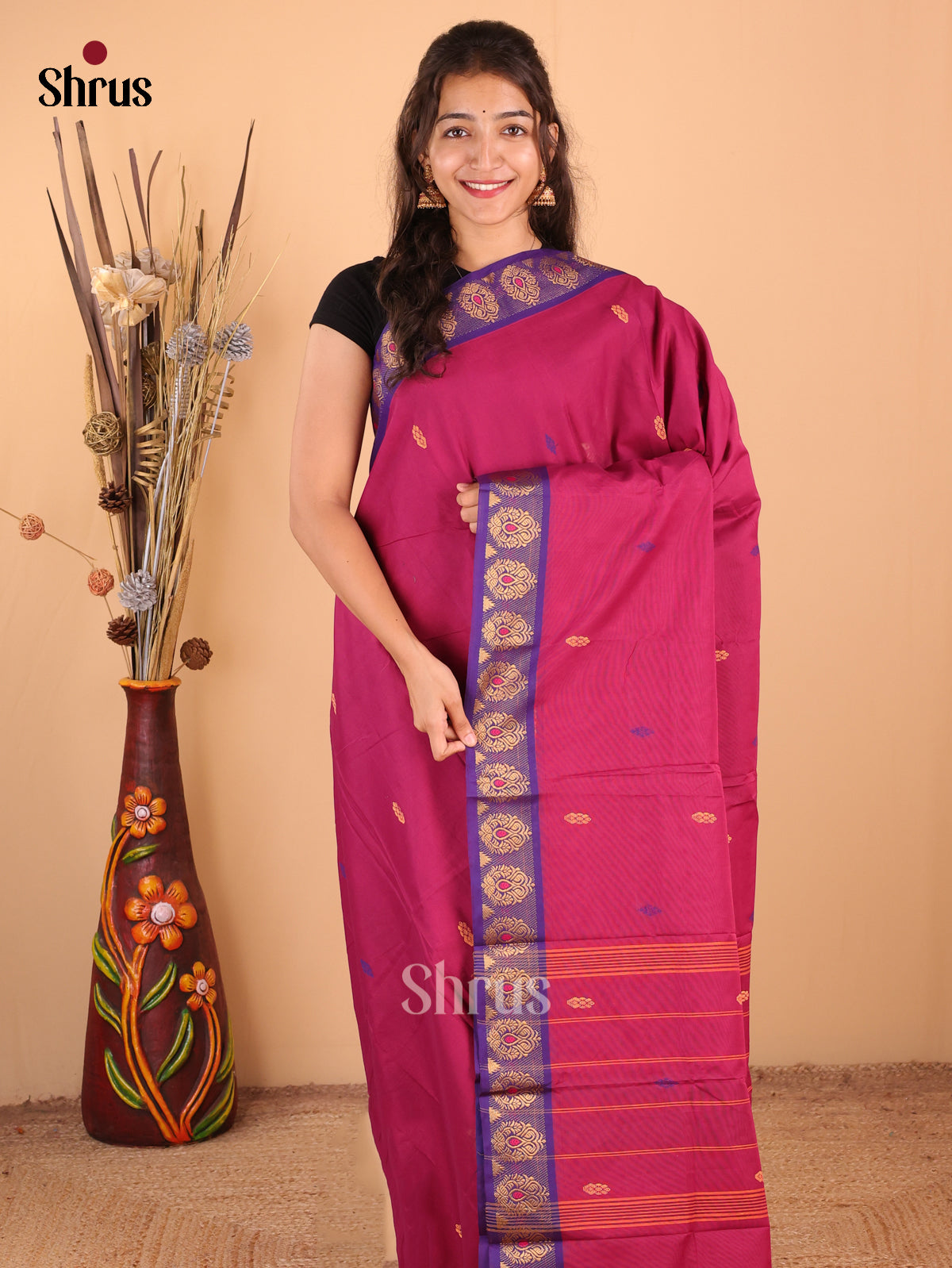 DDS18104 - Chettinad Mix Cotton Saree - Shop on Shrus.com