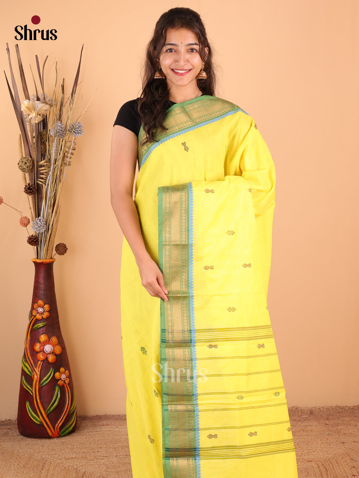 DDS18193 - Chettinad Mix Cotton Saree - Shop on Shrus.com