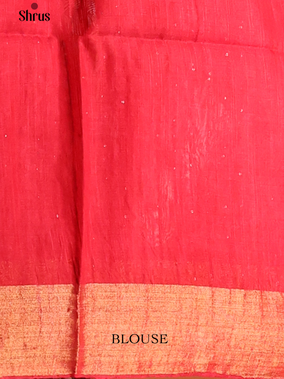 Red - Printed Tussar Saree - Shop on Shrus.com