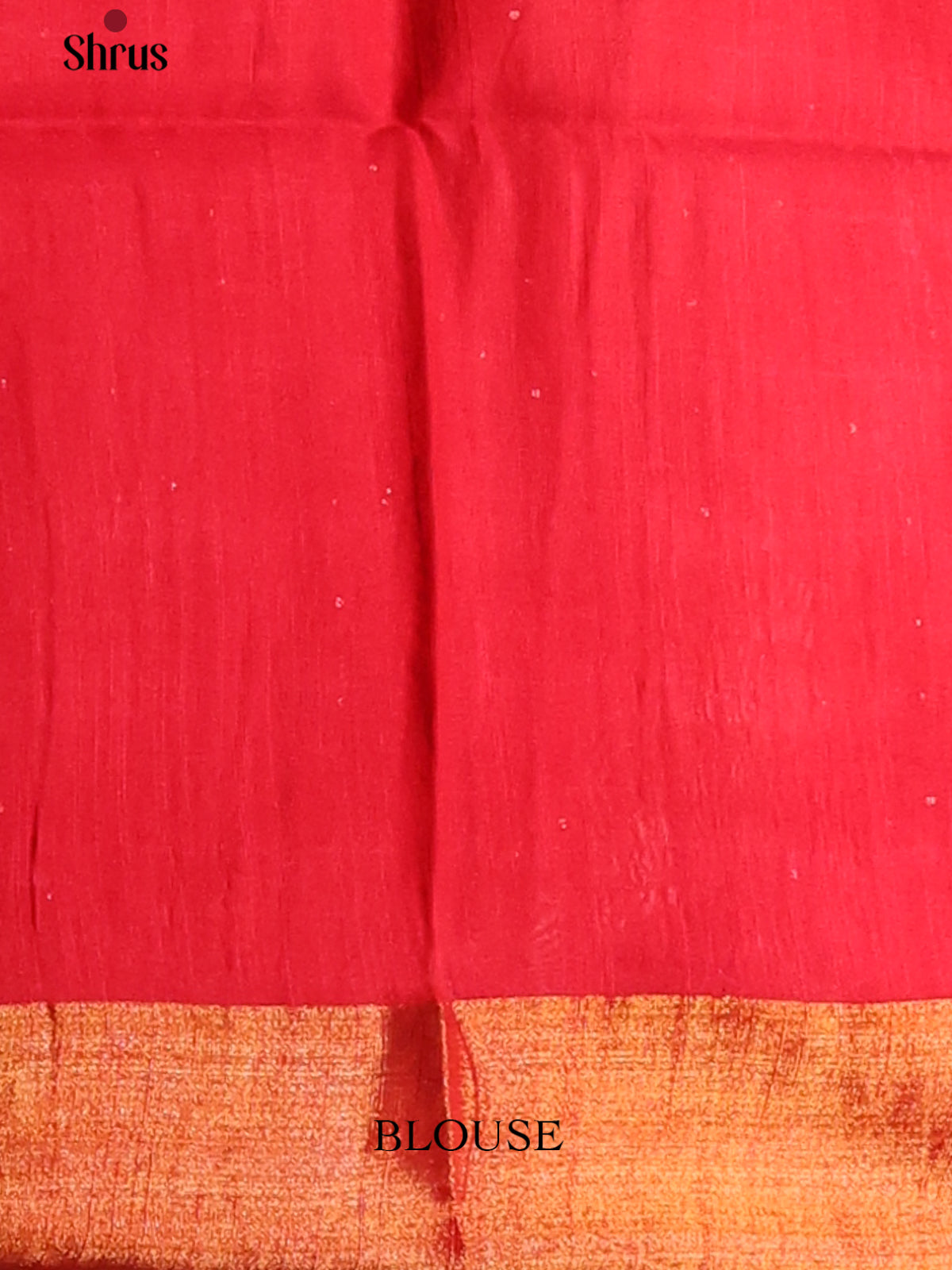 Red - Printed Tussar Saree - Shop on Shrus.com