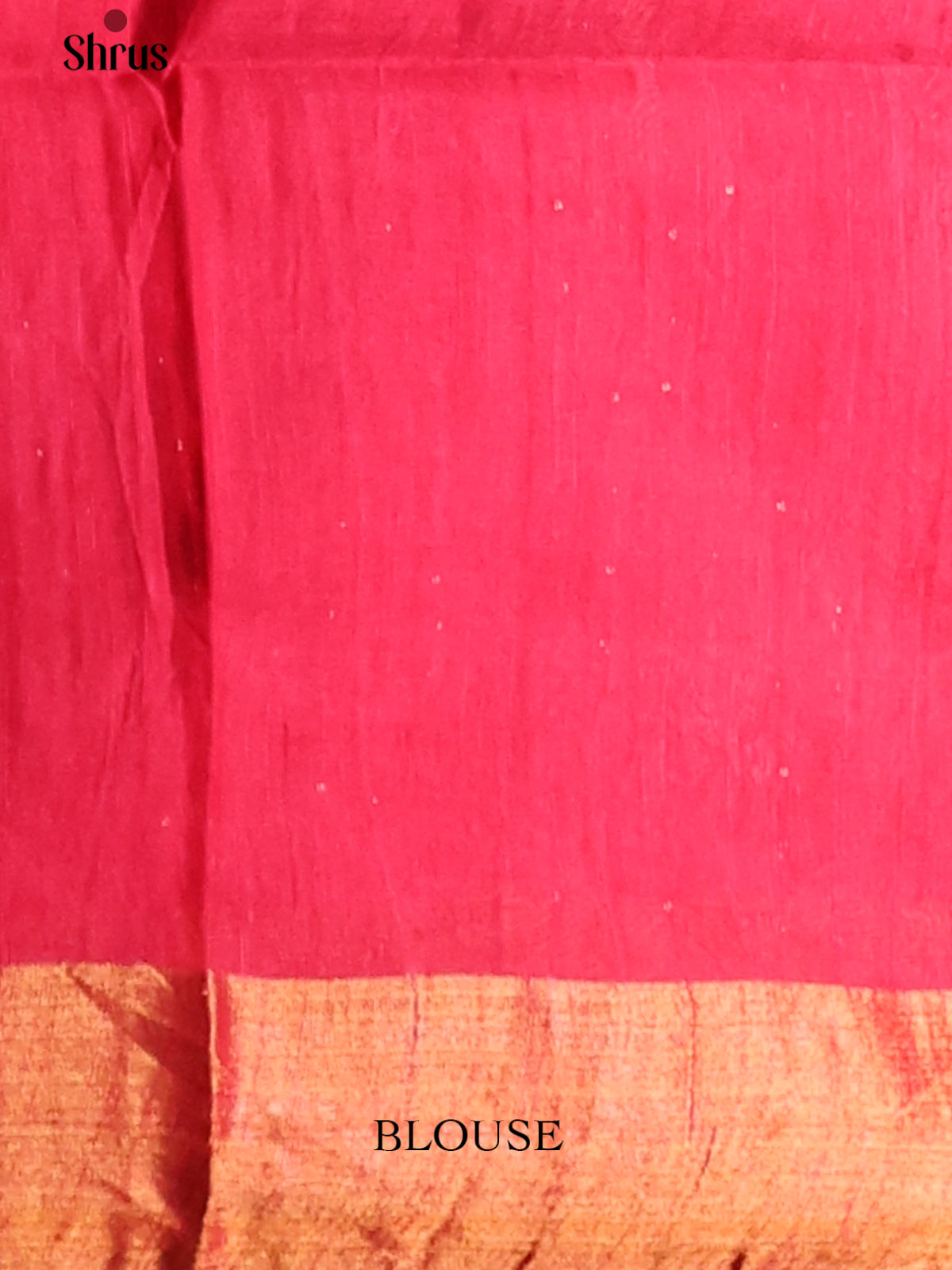 Reddish Pink - Printed Tussar Saree - Shop on Shrus.com