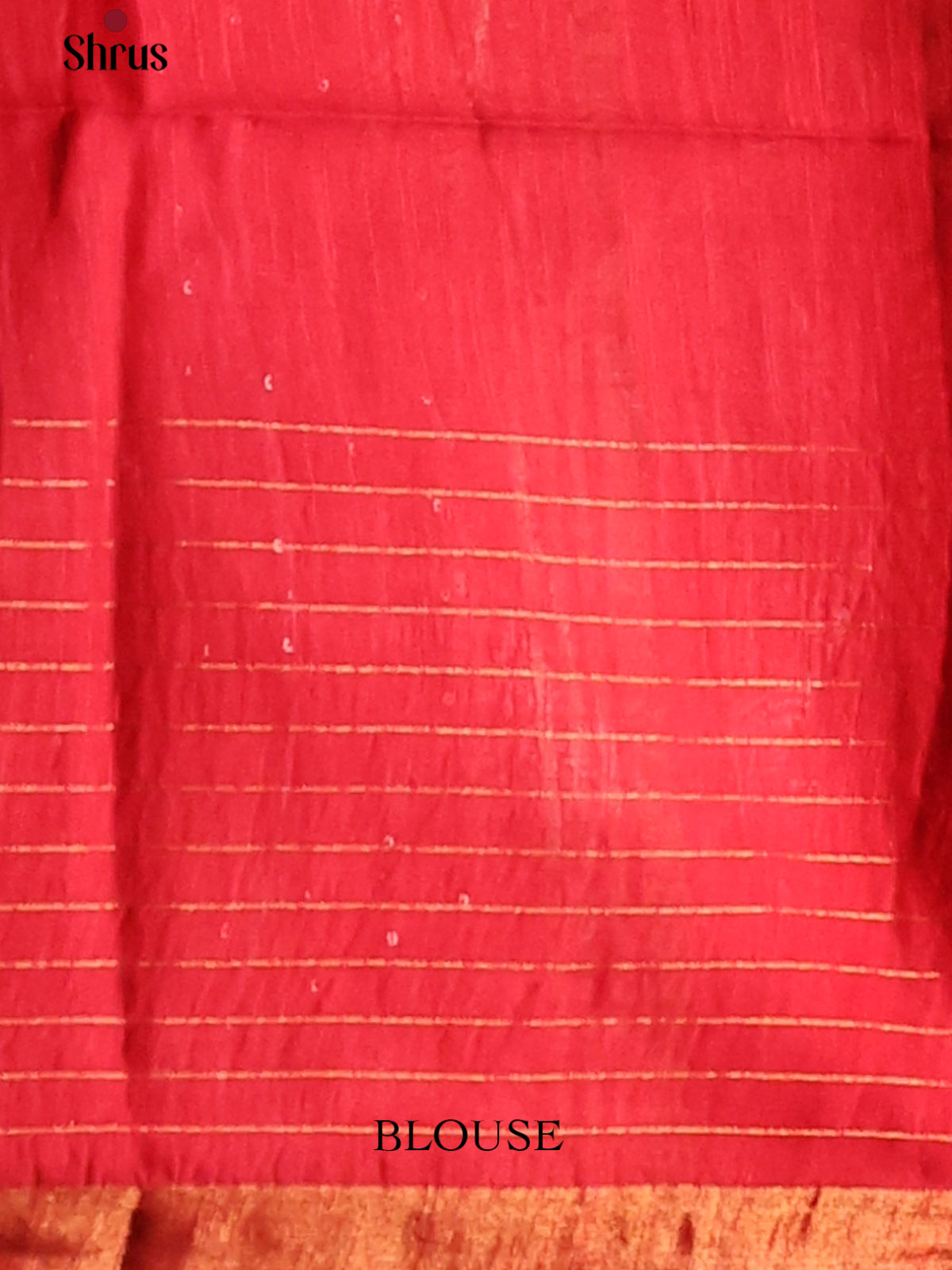 Cream with Red - Printed Tussar Saree - Shop on Shrus.com