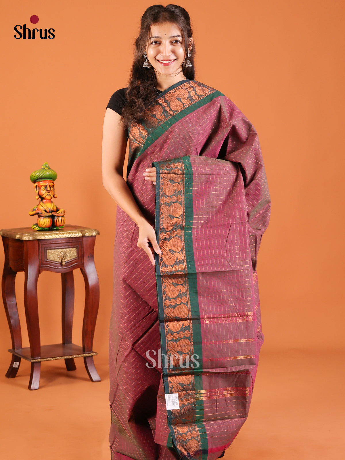 DDS21333 - Chettinad Mix Cotton Saree - Shop on Shrus.com