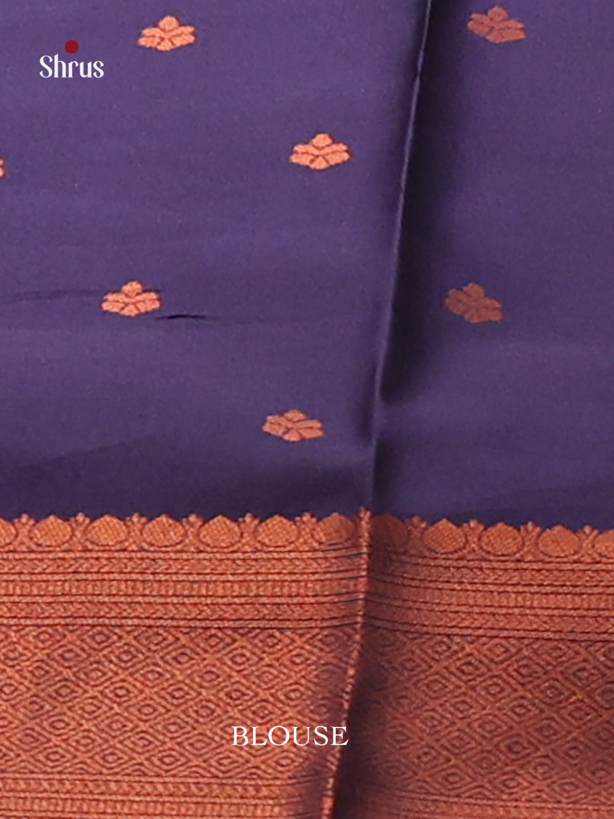 Blue with Navy Blue - Semisoft silk Saree - Shop on Shrus.com