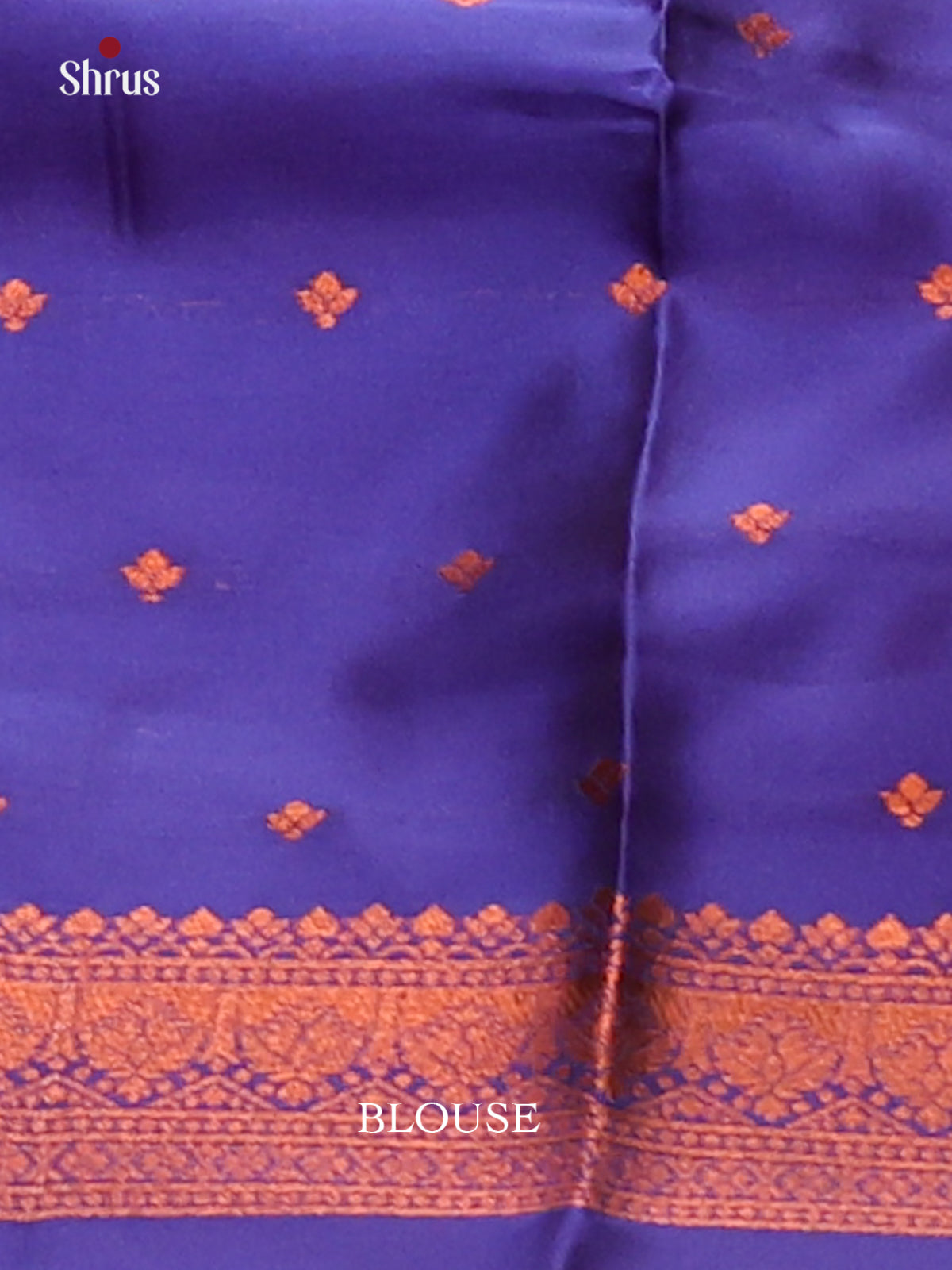 Maroon with blue - Semisoft silk Saree - Shop on Shrus.com