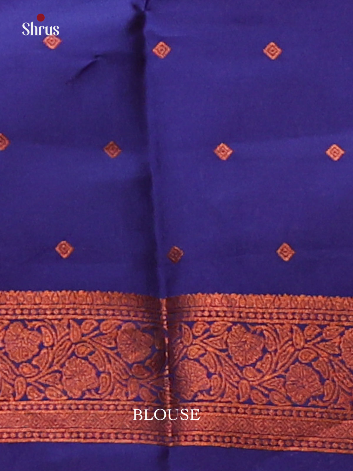 Maroon with Blue- Semisoft silk Saree - Shop on Shrus.com