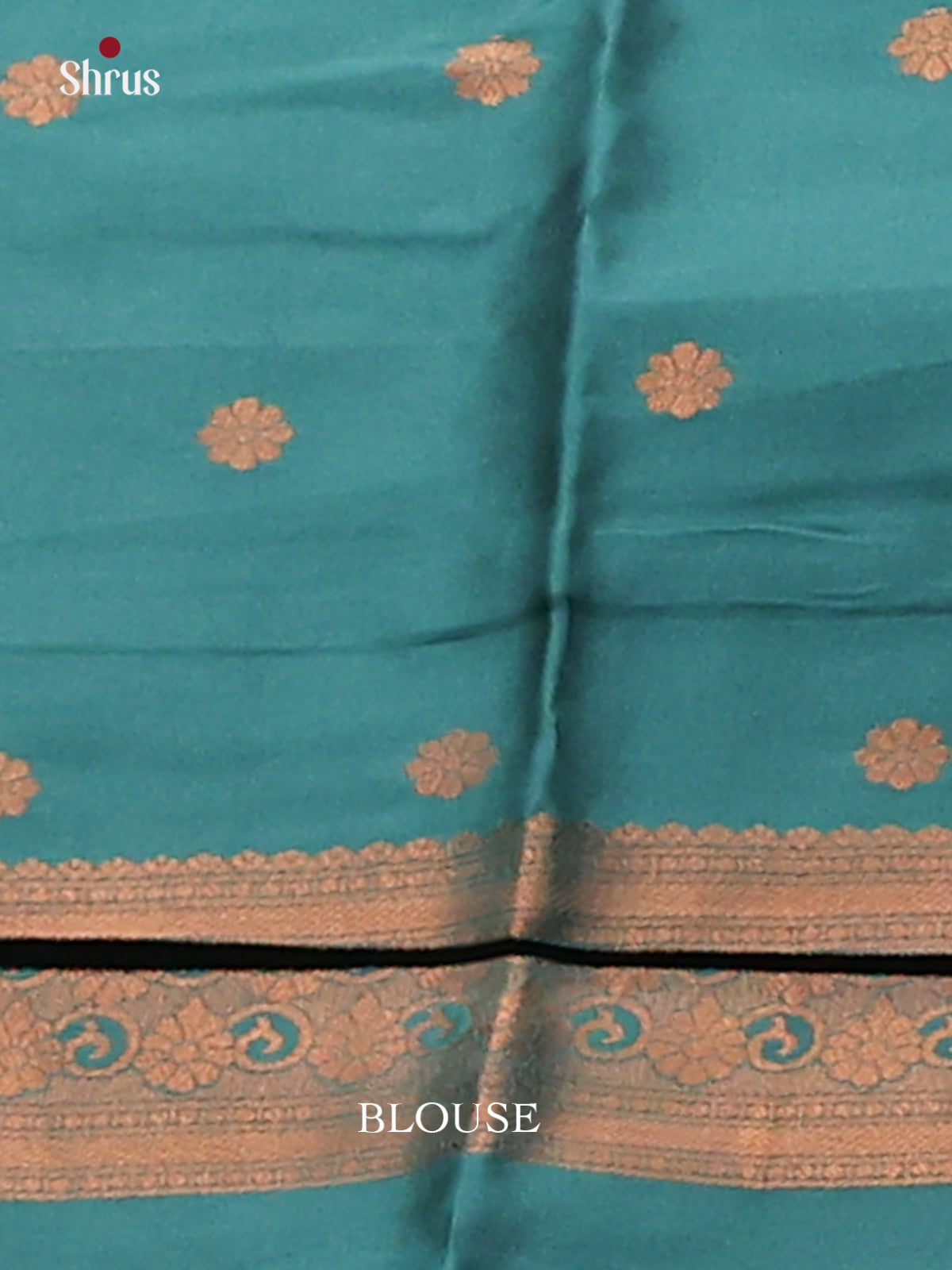 Mustardy Green with Blue - Semisoft silk Saree - Shop on Shrus.com