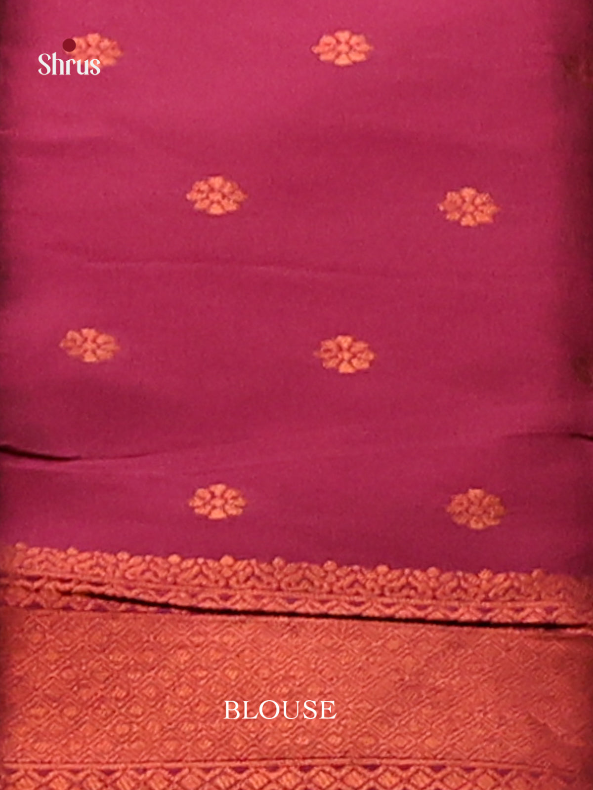 Mustardy Green with Maroon - Semisoft silk Saree - Shop on Shrus.com