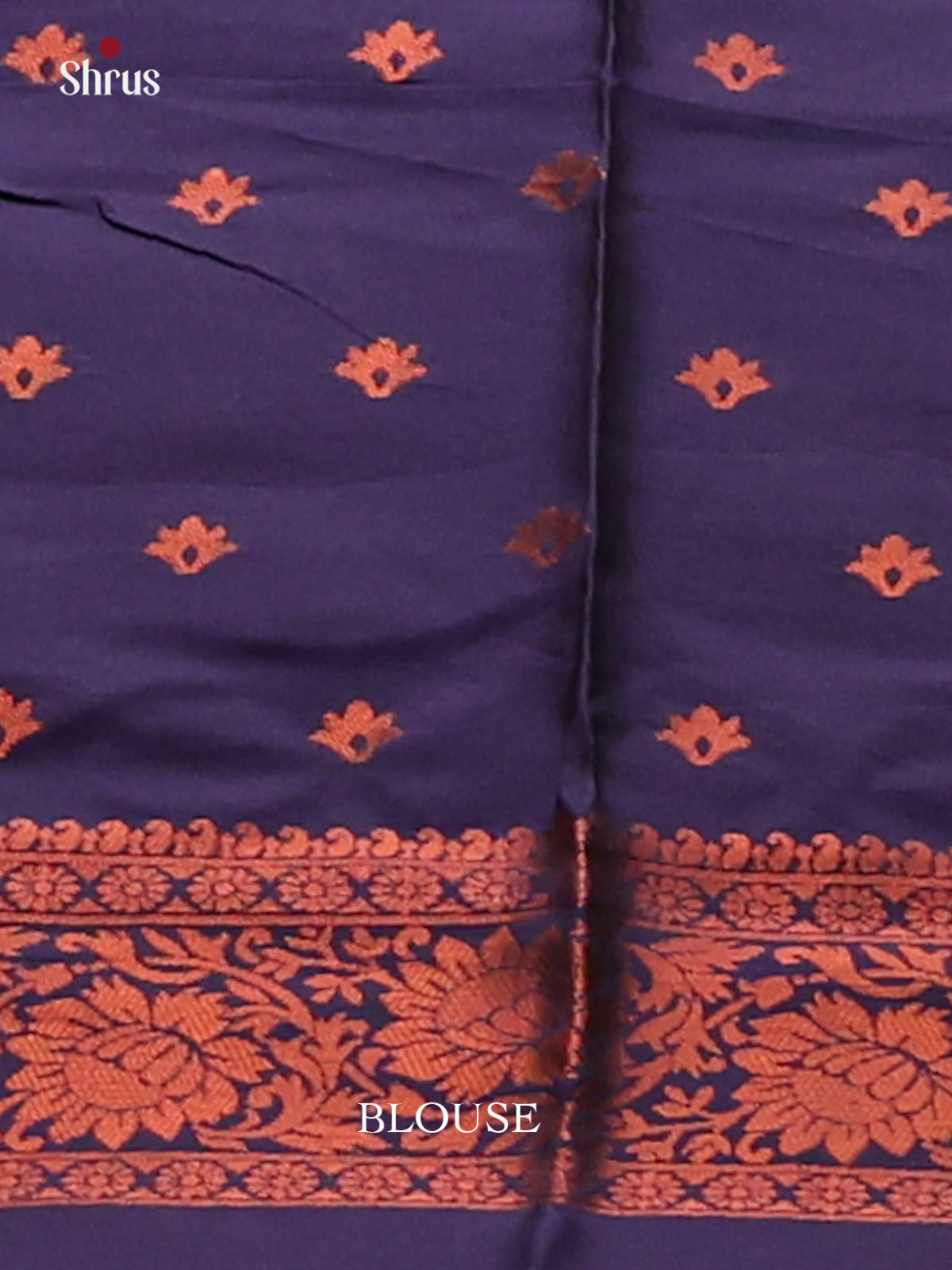 Mustardy Green with blue - Semisoft silk Saree - Shop on Shrus.com