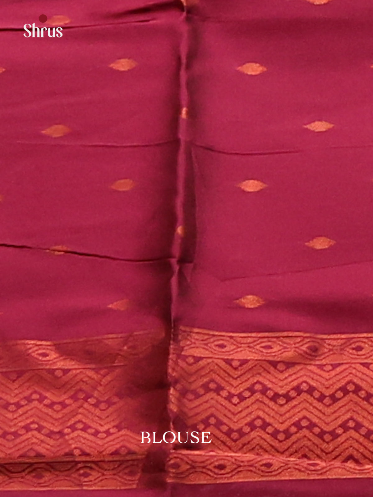 Mustardy Green with Maroon - Semisoft silk Saree - Shop on Shrus.com