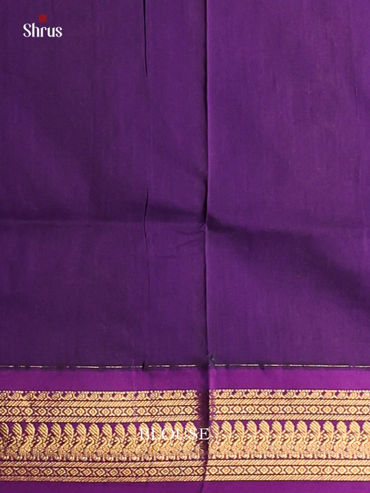 Grey with Violet - Kalyani Cotton Saree - Shop on Shrus.com
