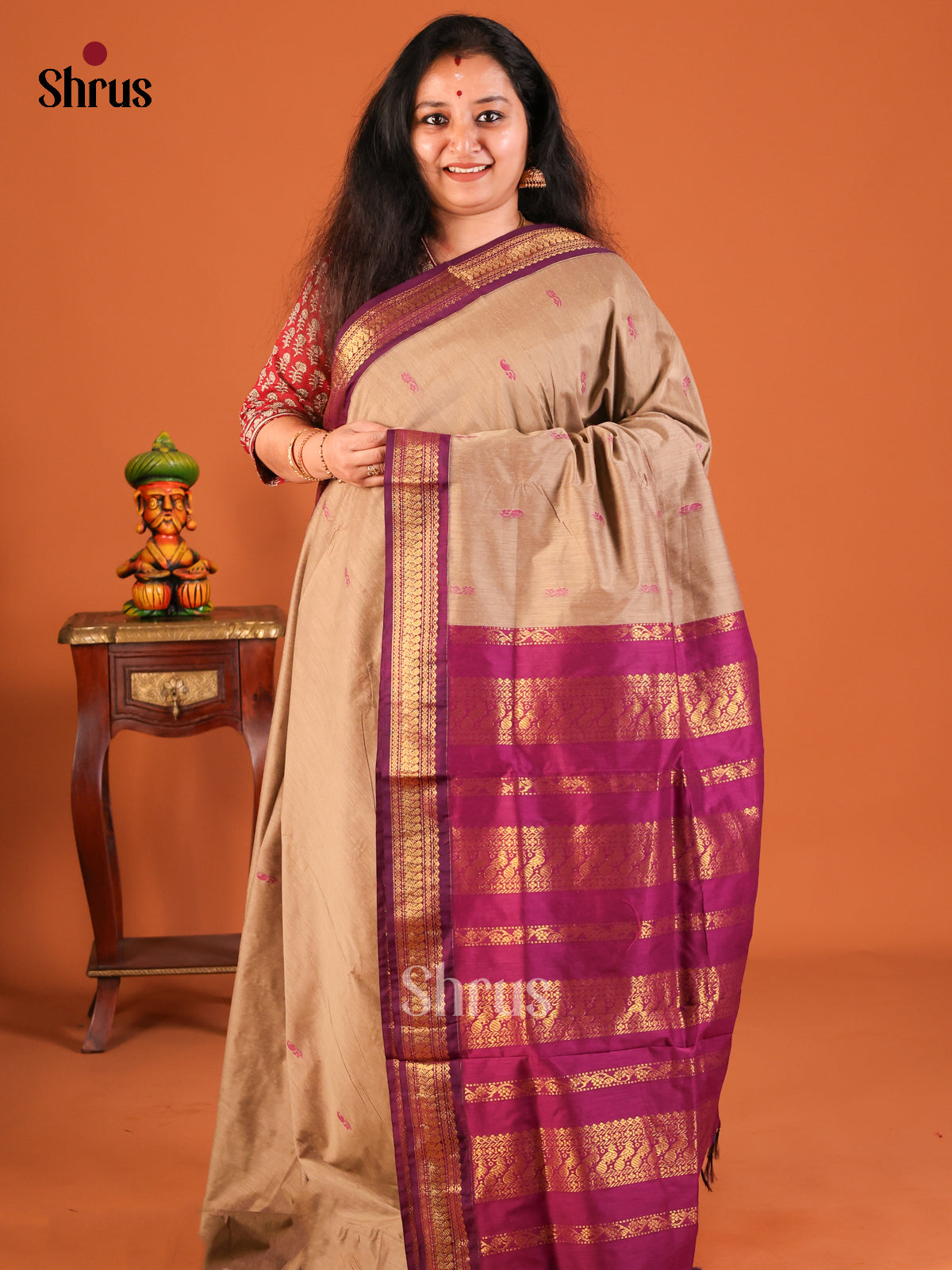 DDS24071 - Kalyani Cotton Saree - Shop on Shrus.com