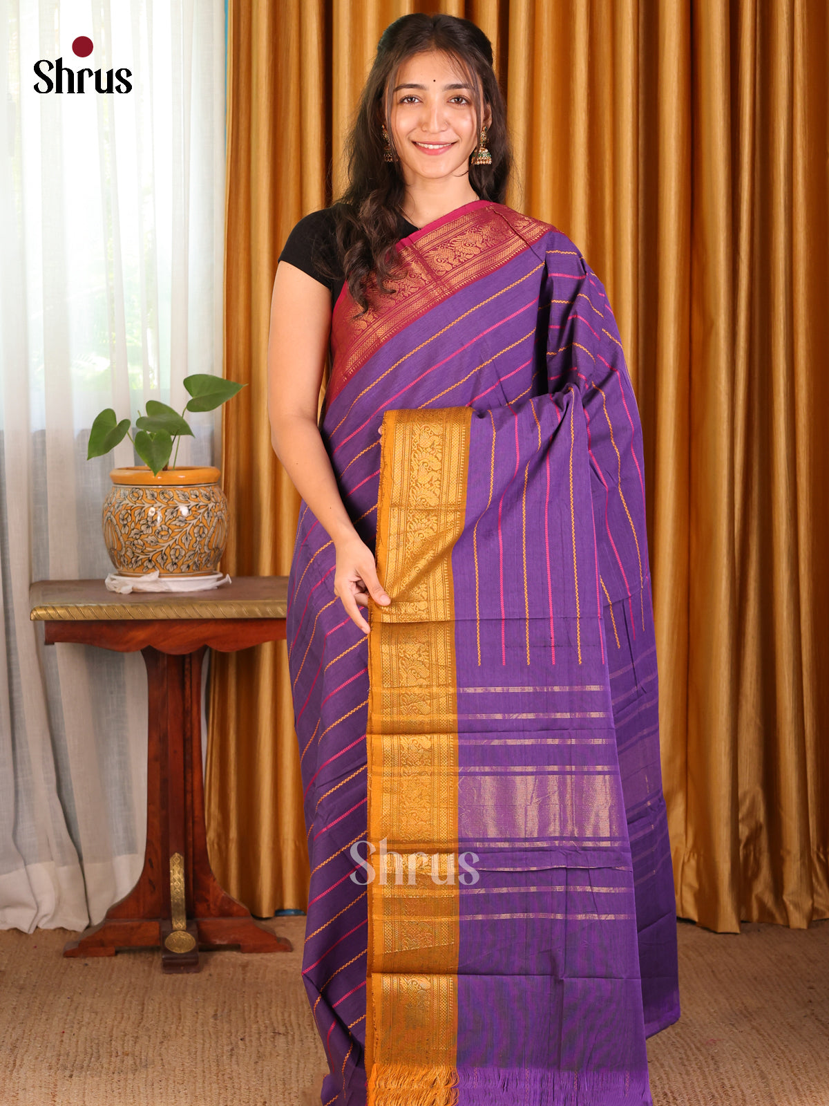 DDS28069 - Chettinad Cotton Saree - Shop on Shrus.com