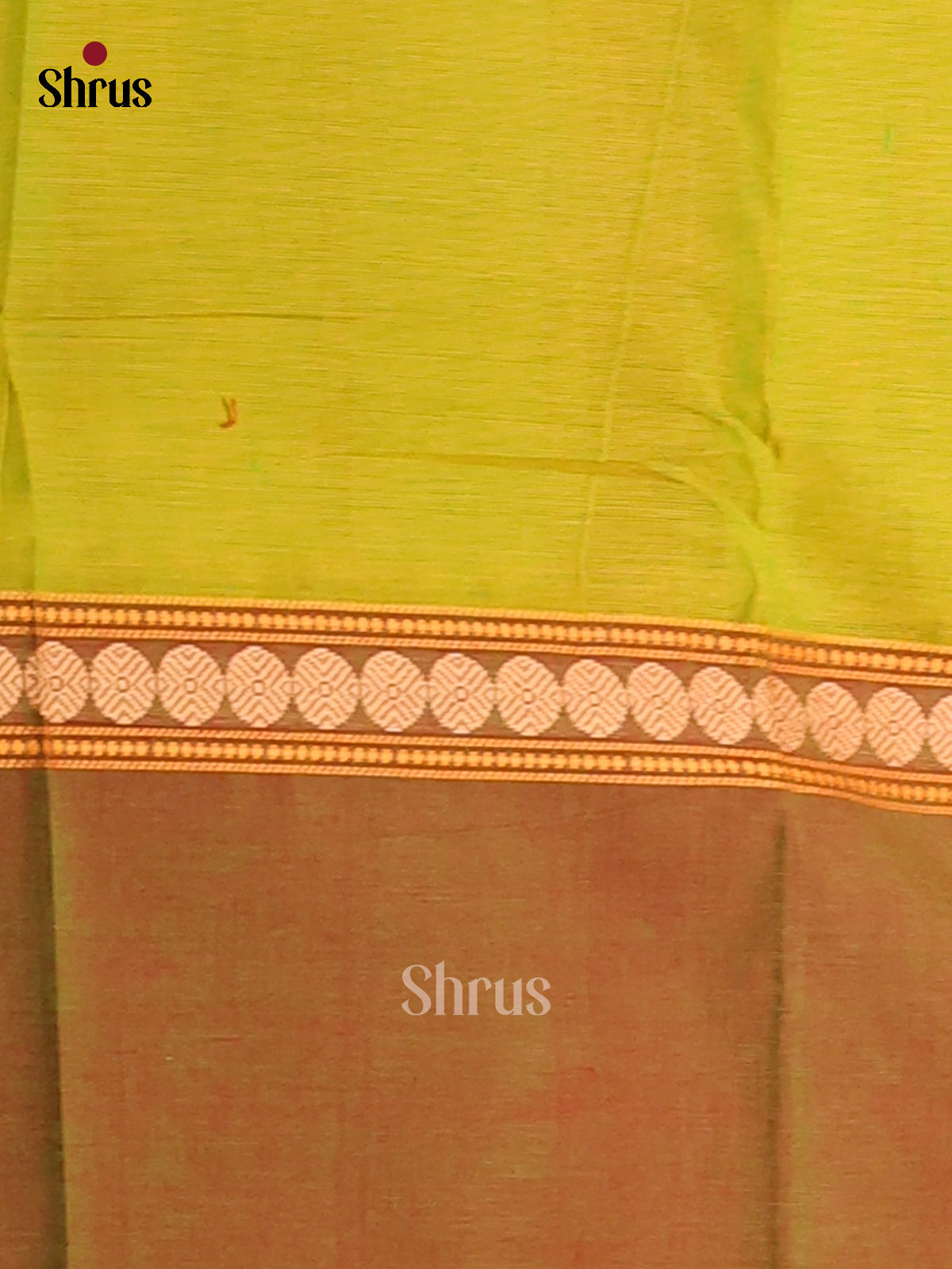 Lite Green with Maroon - Chettinad Cotton Saree - Shop on Shrus.com