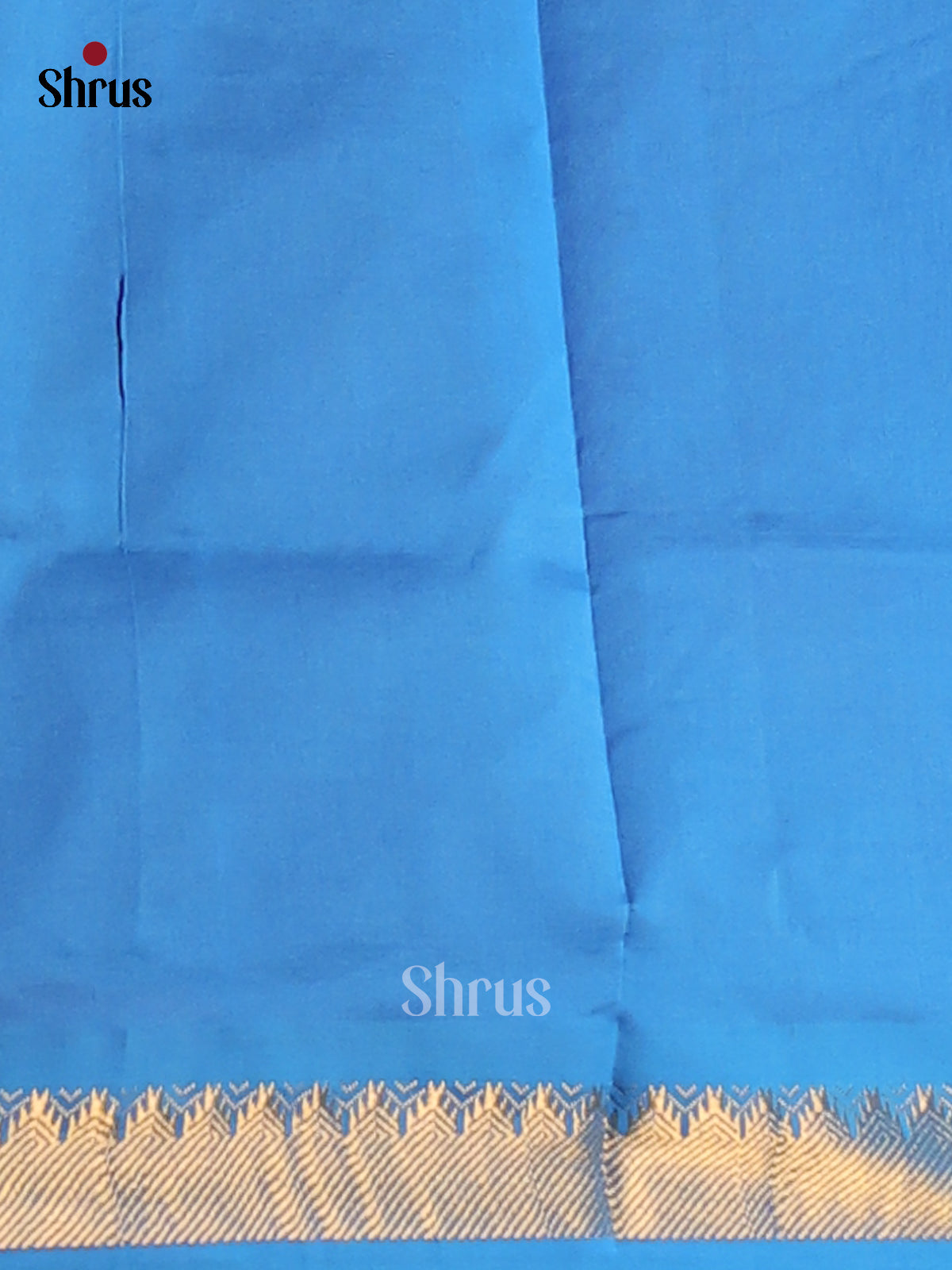 Red & Blue- Silkcotton-halfpure Saree - Shop on Shrus.com