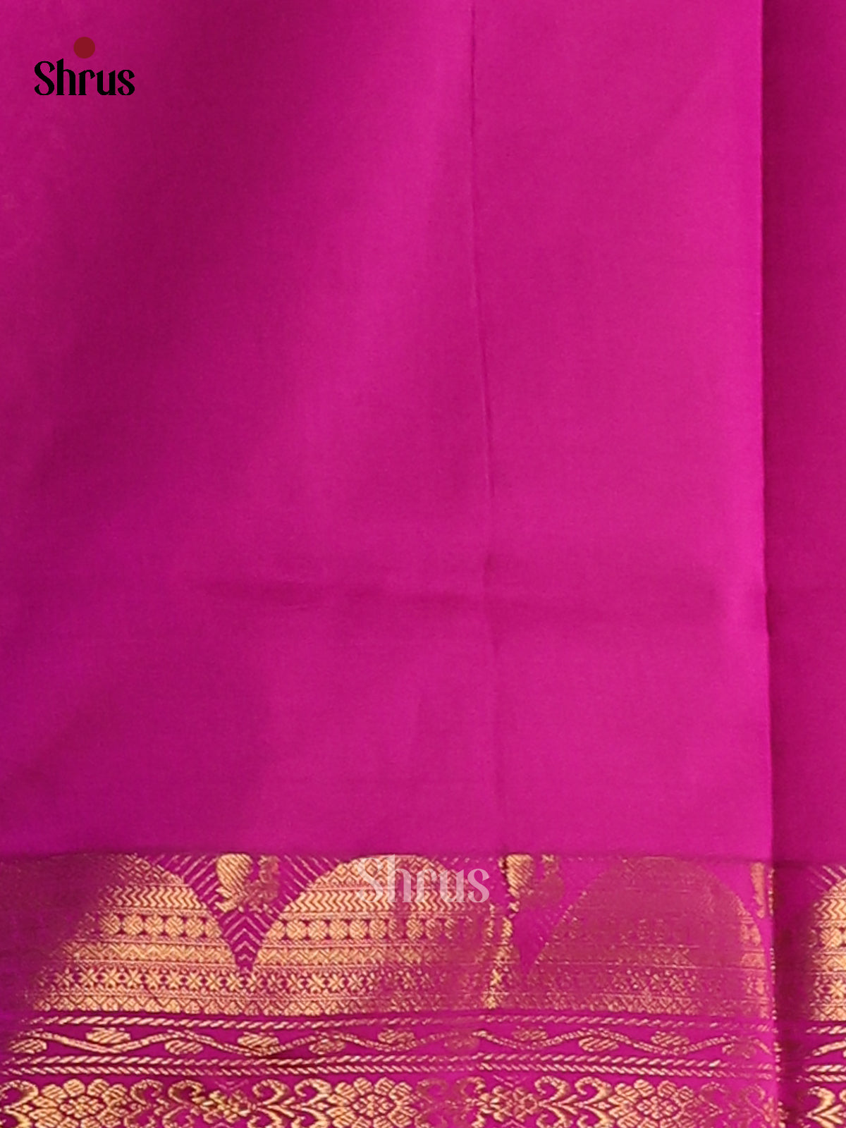 Mathulir Green with Purple- Silkcotton-halfpure Saree - Shop on Shrus.com