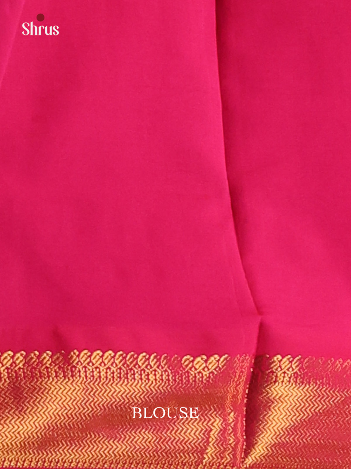 Black with Majenta- Silkcotton-halfpure Saree - Shop on Shrus.com