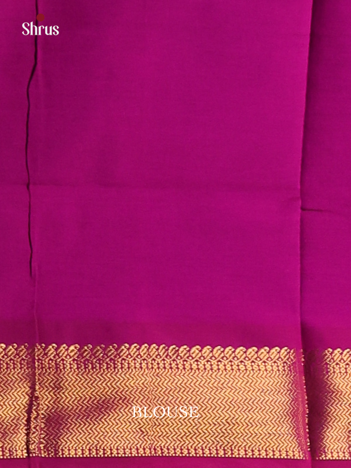 Blue with Majenta - Silkcotton-halfpure Saree - Shop on Shrus.com