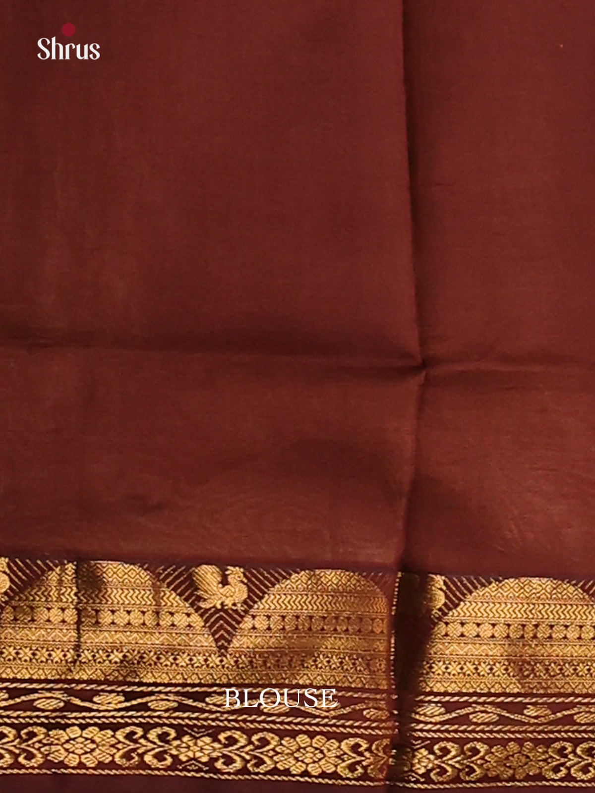 Peach with arakku Maroon- Silkcotton-halfpure Saree - Shop on Shrus.com