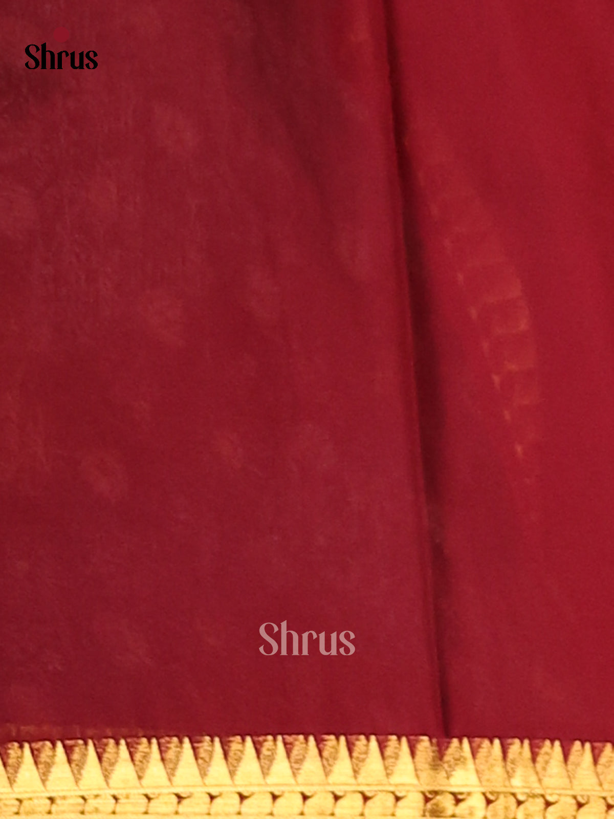 Black with Maroon- Semi Mysoresilk Saree - Shop on Shrus.com