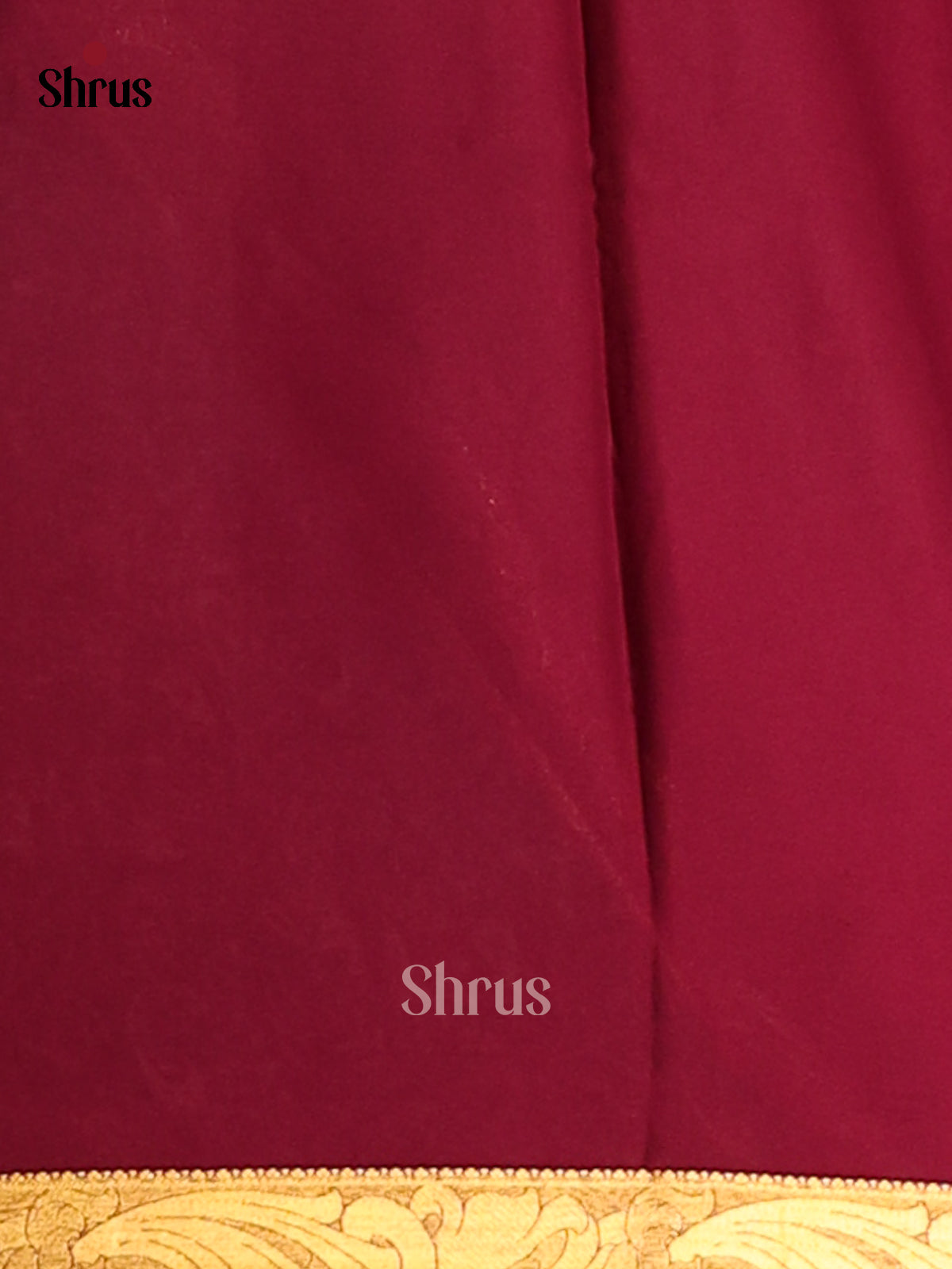 Dark Green with Maroon - Semi Mysoresilk Saree - Shop on Shrus.com