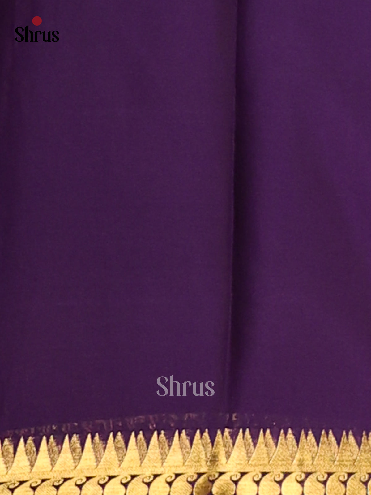 Pink with Violet - Semi Mysoresilk Saree - Shop on Shrus.com