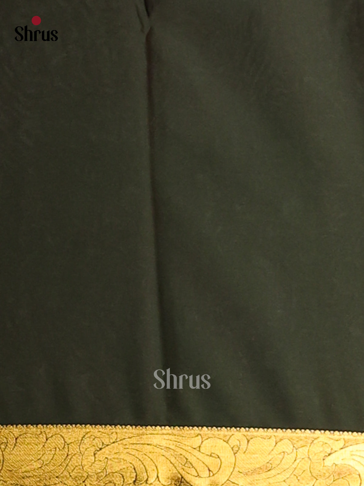 Red with Green - Semi Mysoresilk Saree - Shop on Shrus.com