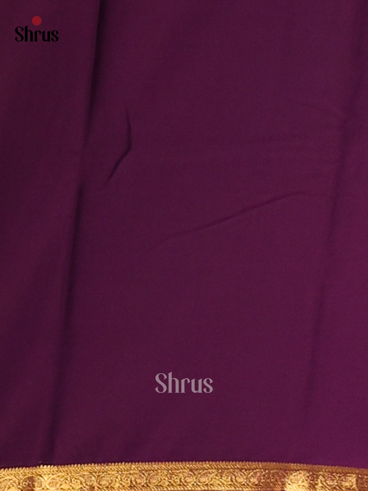 Blue with Purple - Semi Mysoresilk Saree - Shop on Shrus.com