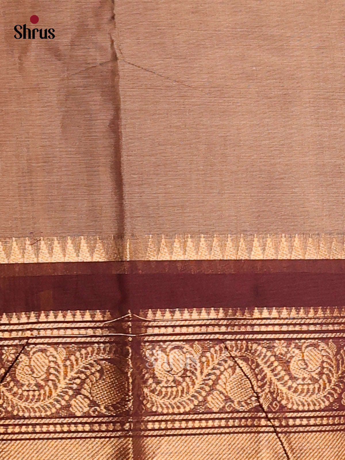 Grey & Maroon - Chettinad Cotton Saree - Shop on Shrus.com