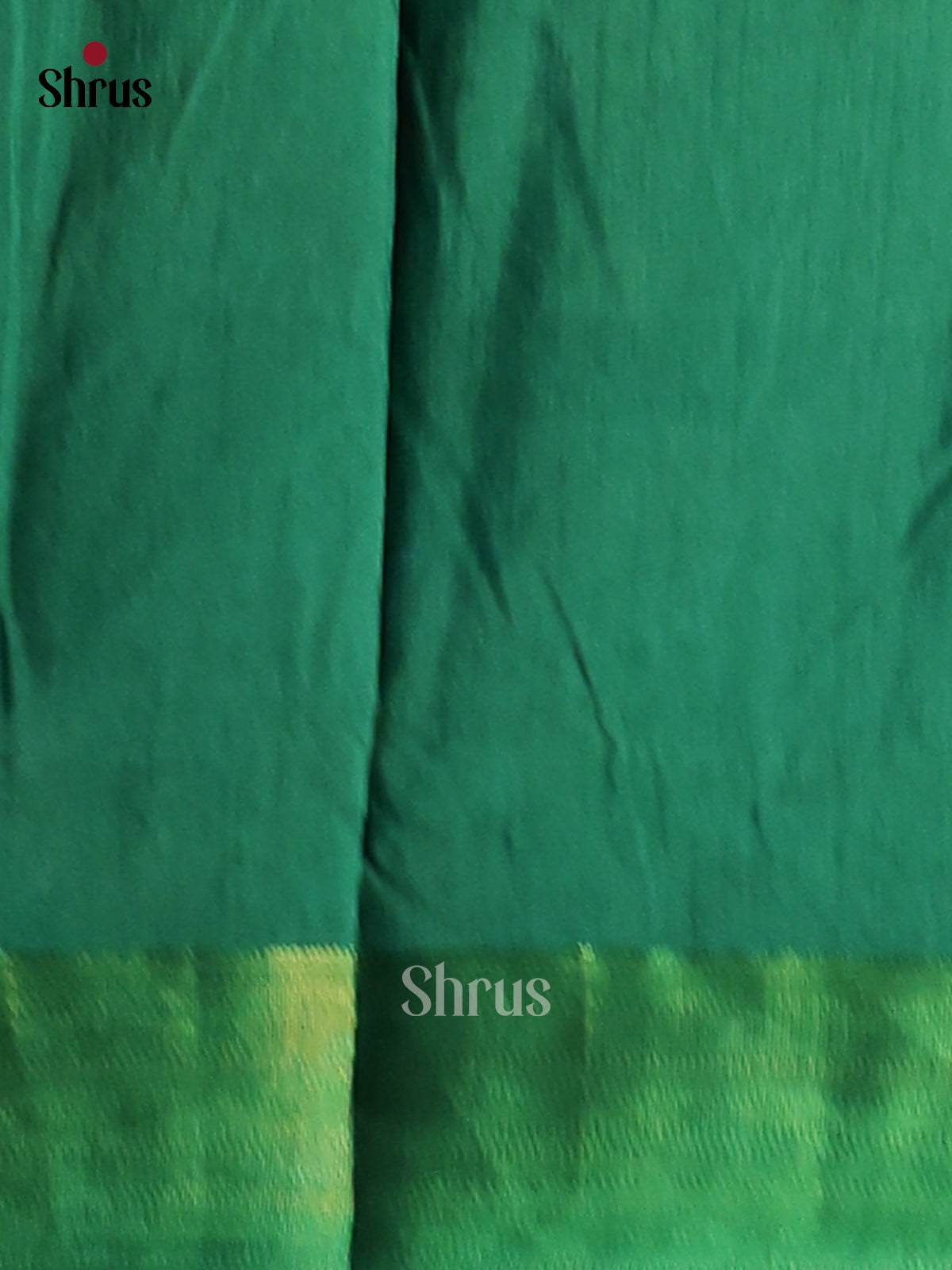 Mehandi Green & Green - Semi Patola Saree - Shop on Shrus.com