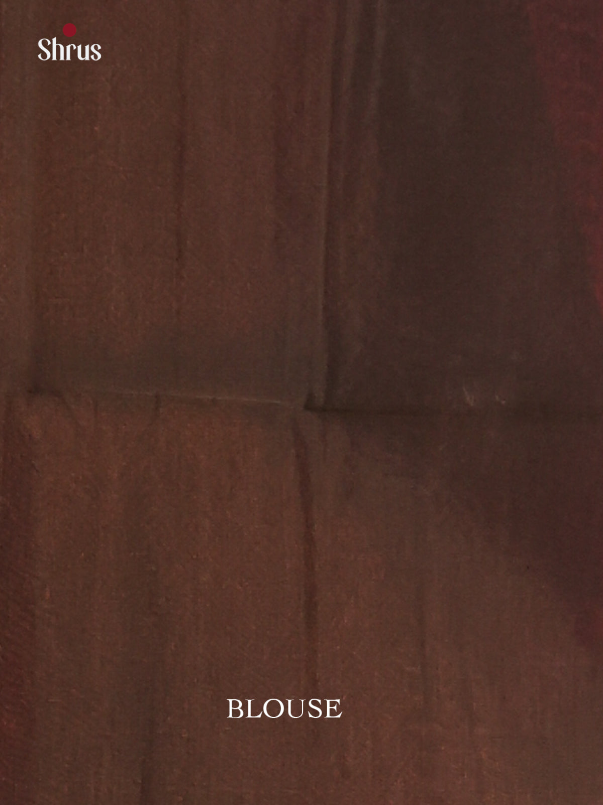 Red with Brown - Semi Silkcotton Saree - Shop on Shrus.com