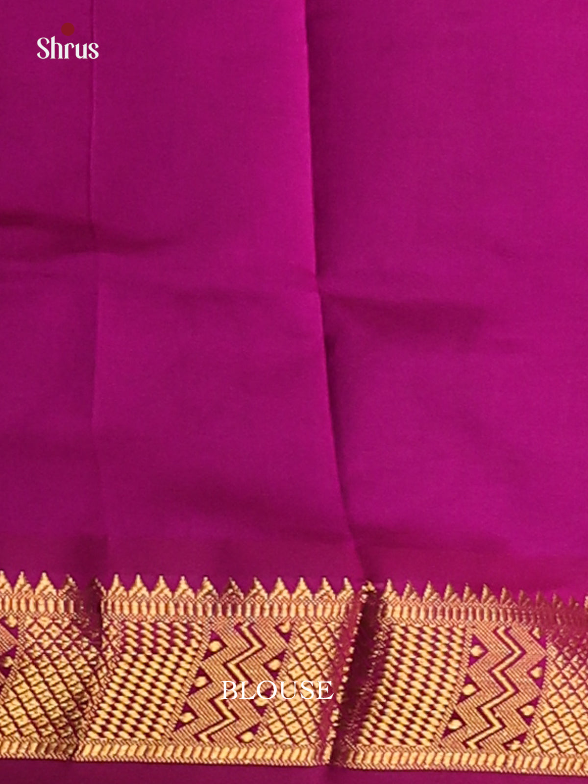 Green with Majenta- Silkcotton-halfpure Saree - Shop on Shrus.com