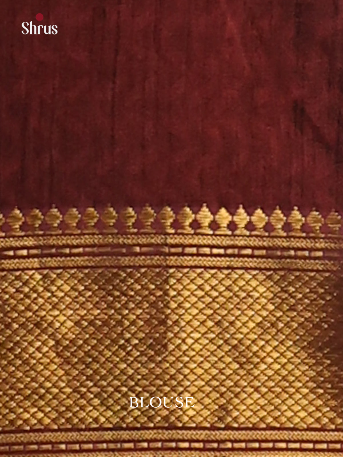 Red with Brown - Semi Patola Saree - Shop on Shrus.com