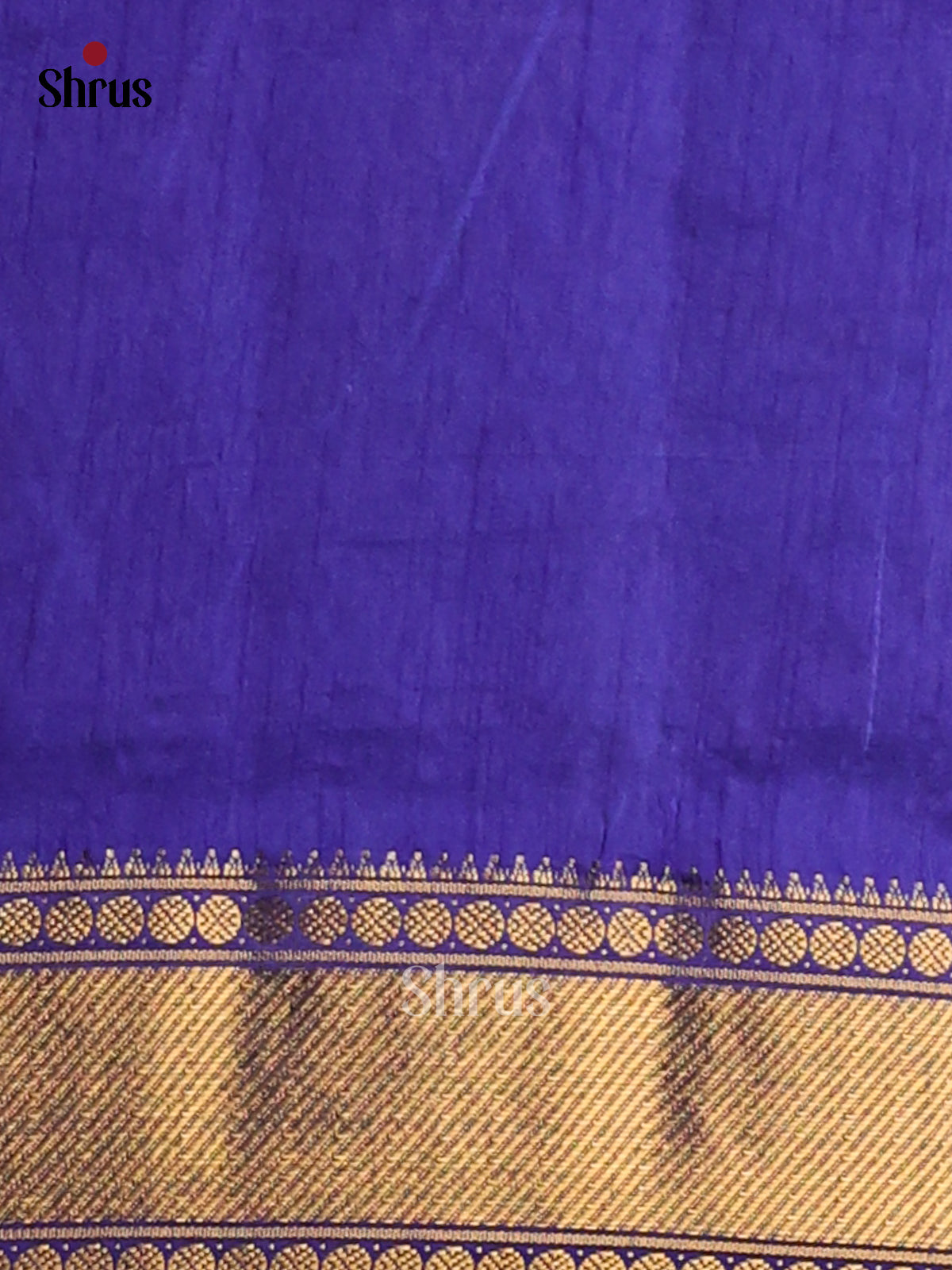 Purple with Blue- Semi Patola Saree - Shop on Shrus.com
