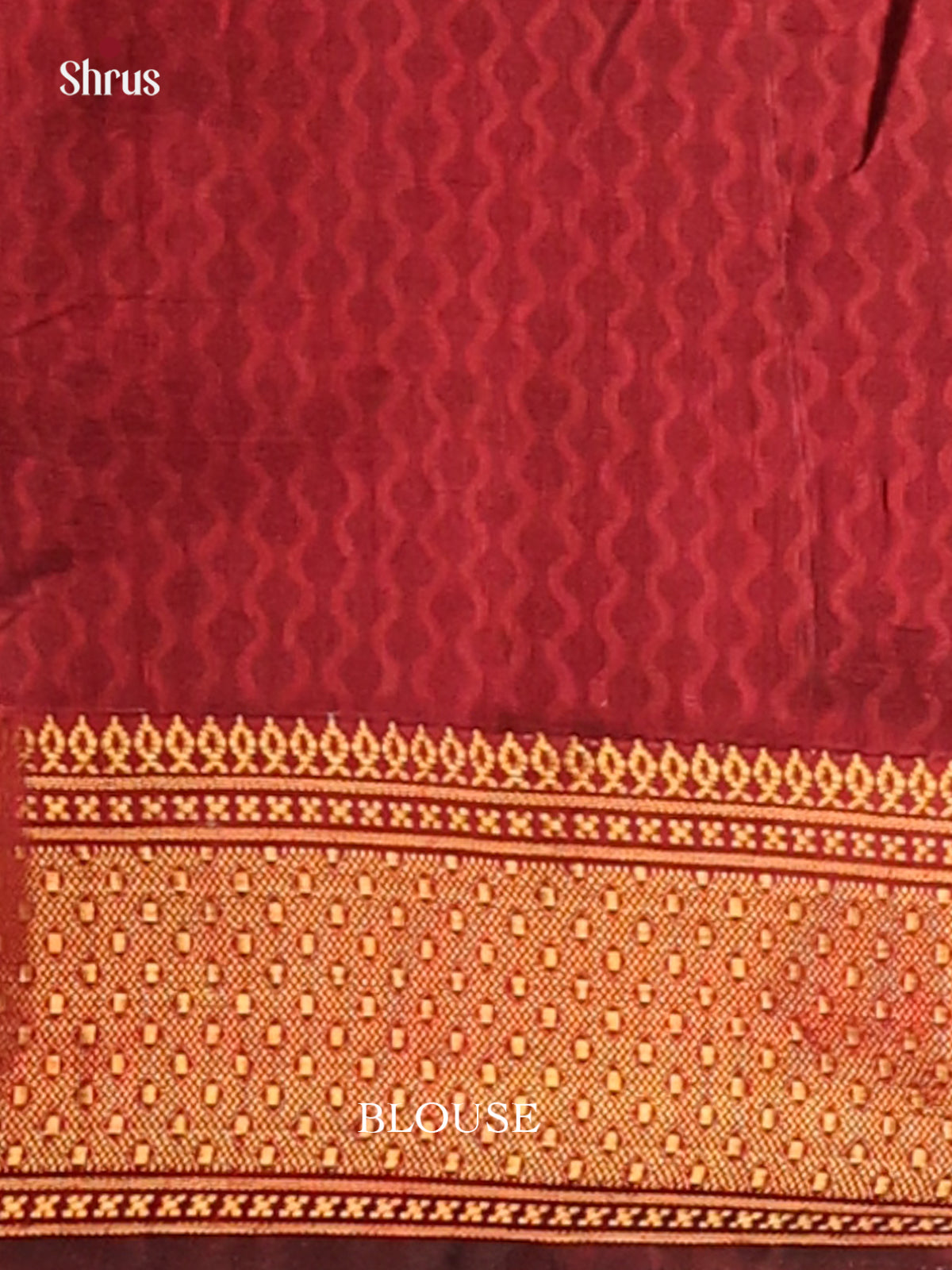 black & Maroon - Semi Patola Saree - Shop on Shrus.com