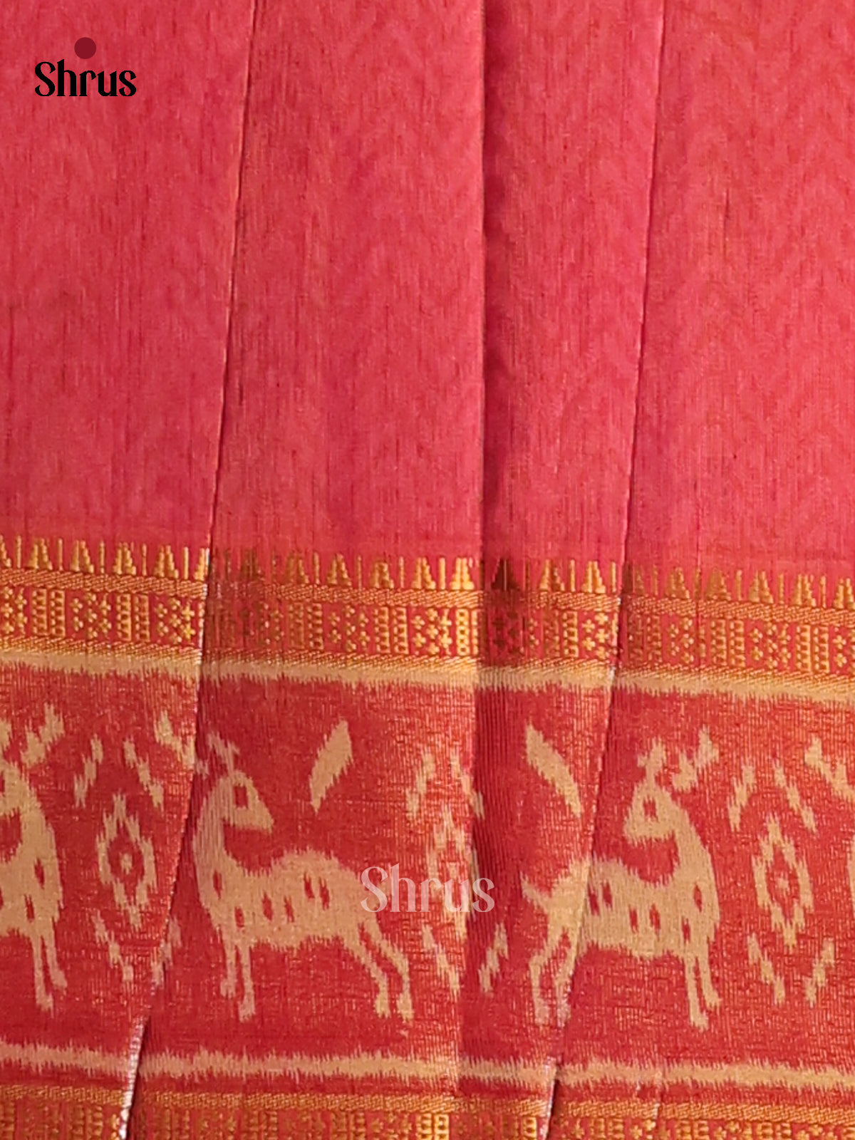 Purple with Orange- Semi Patola Saree - Shop on Shrus.com