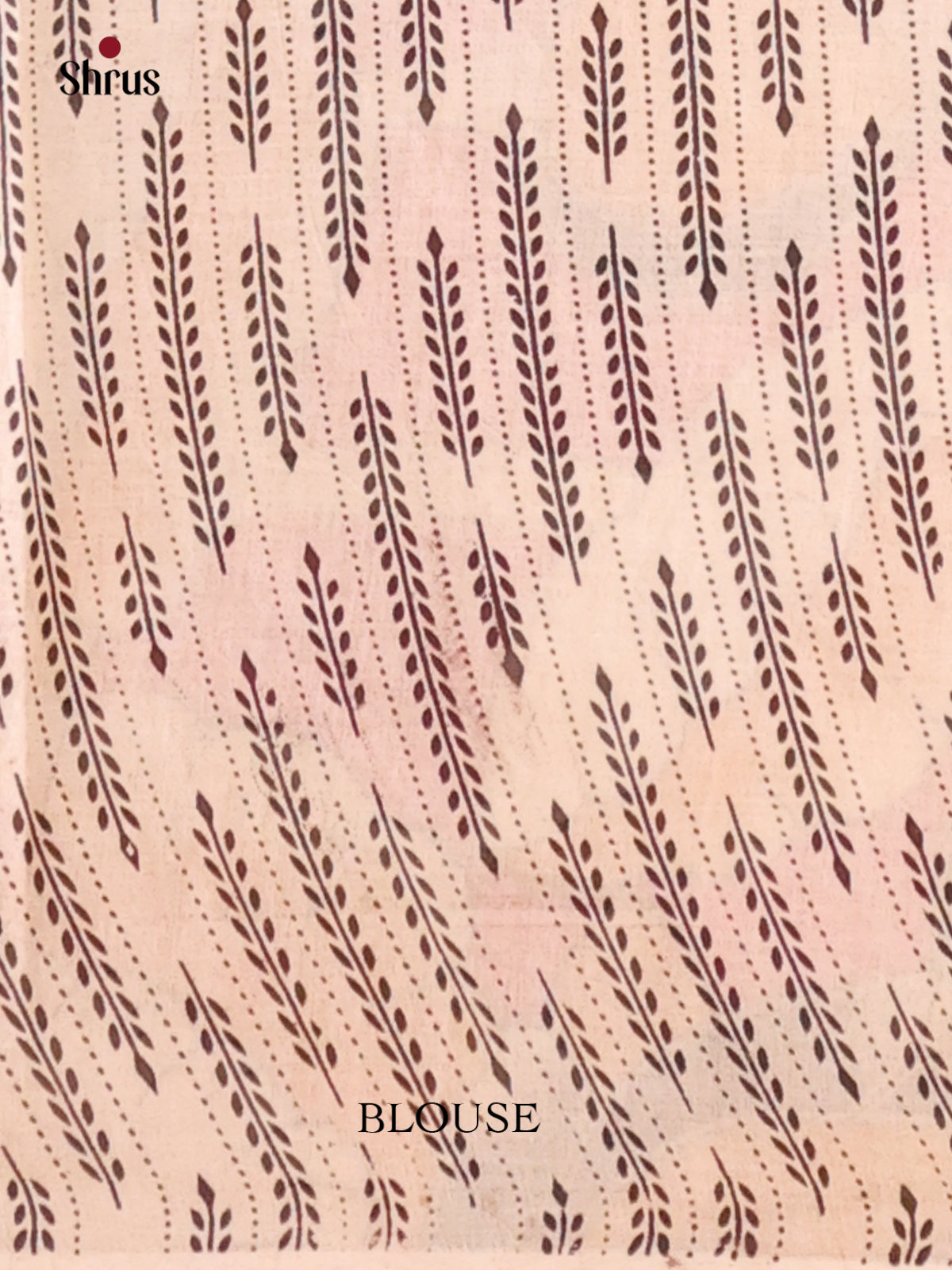 Cream & Pink- kalamkari-cotton Saree - Shop on Shrus.com