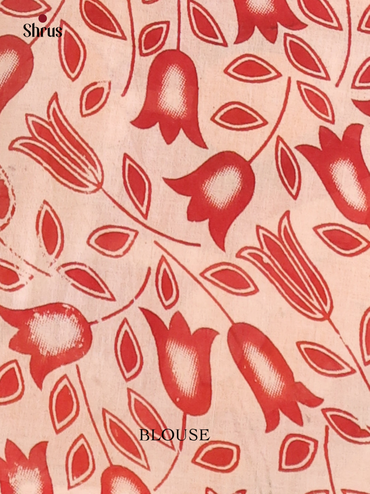 Mustard & Red- kalamkari-cotton Saree - Shop on Shrus.com