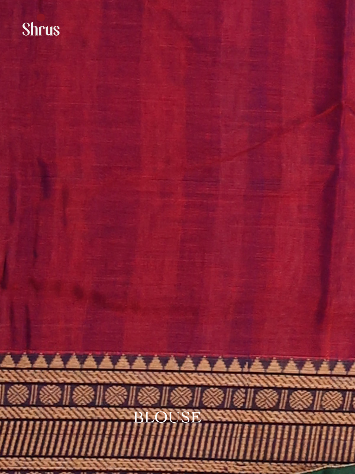 Maroon & Green- Narayanpet Cotton Saree - Shop on Shrus.com